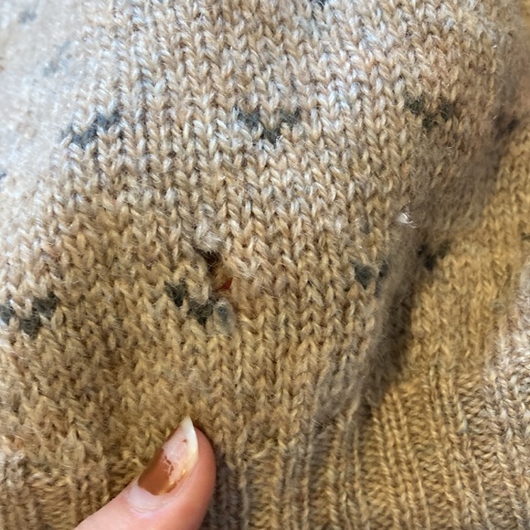 Vintage Woolrich large beige/taupe and sage green cardigan - Picture 8 of 8